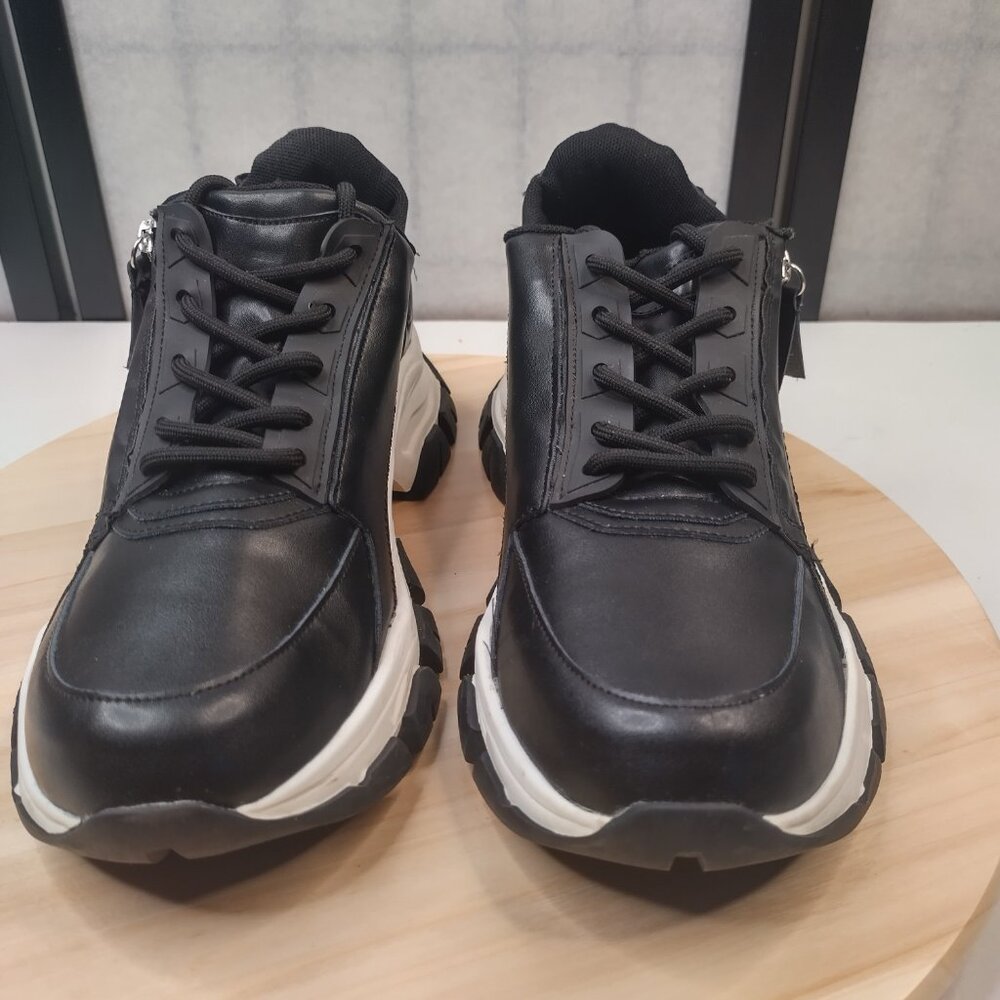 Kenneth Cole New York Nikos Black & White Chunky Platform Sneakers Women US 10M - Picture 4 of 14